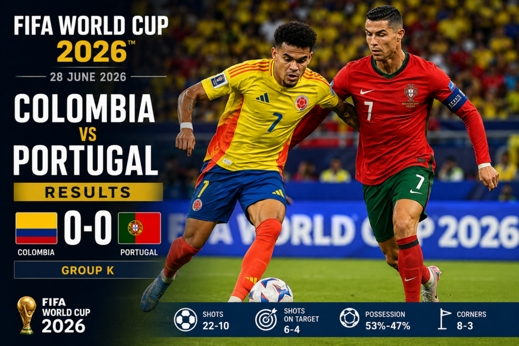 Colombia vs ortugal result