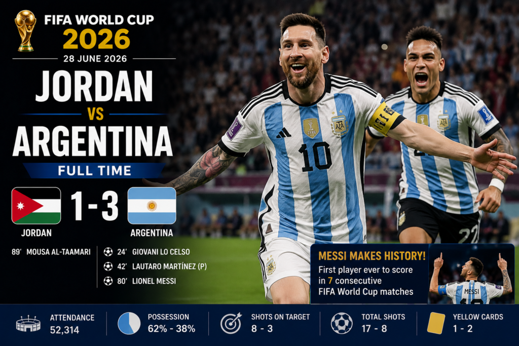 Jordan vs Argentina